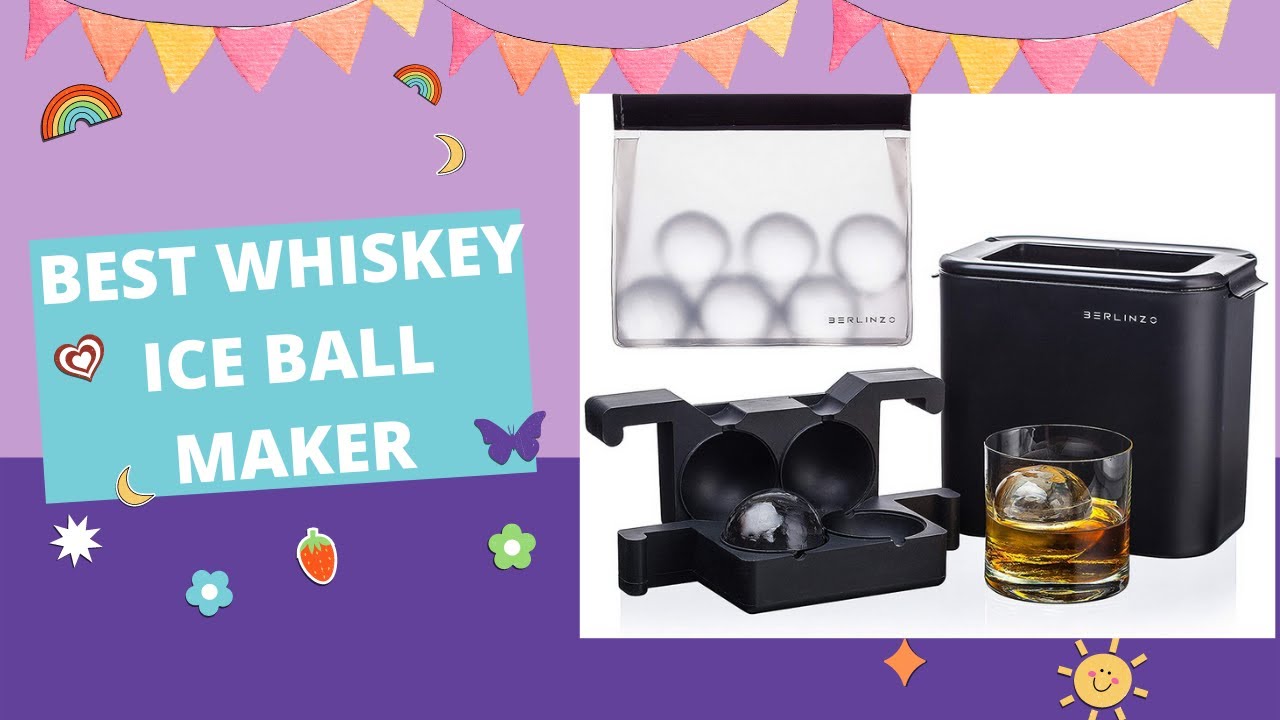 💥🟡Premium Clear Ice Ball Maker Mold | Best Whiskey Ice Ball Maker