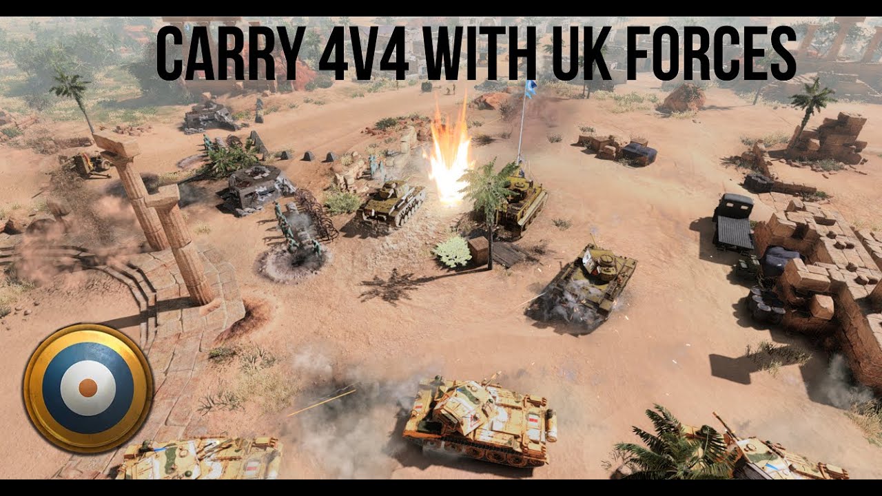 COH3 | How-to Carry your Teammates with UKF | 4v4 on Oasis Depot