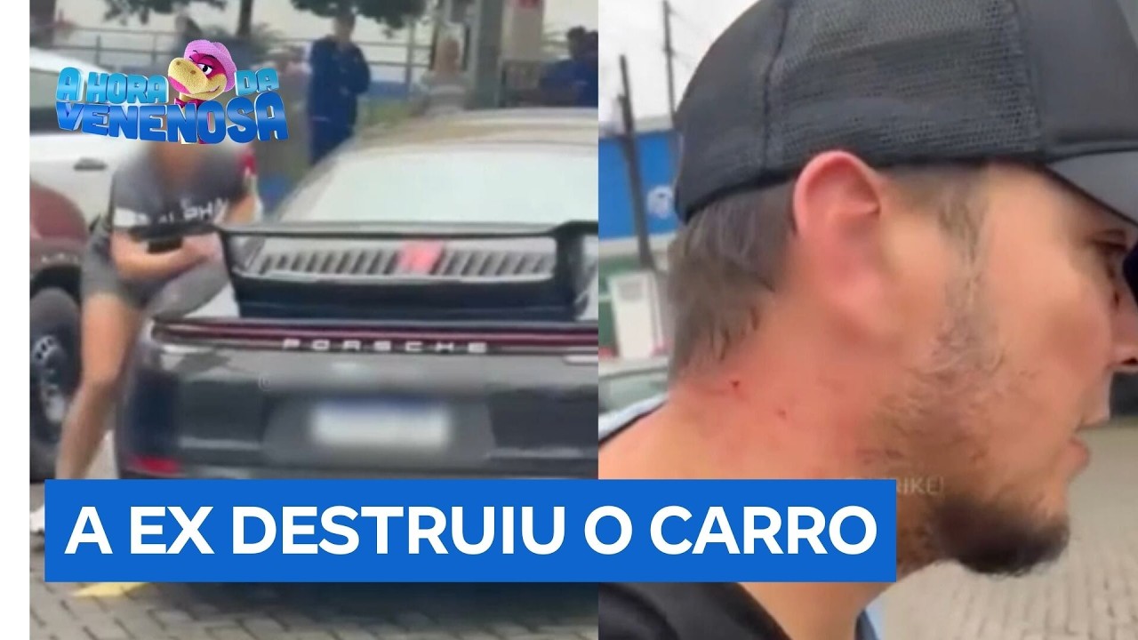 Ex de pai de Melody destrói carro de luxo e agride o empresário