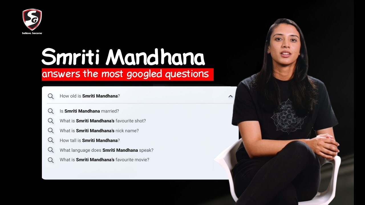Smriti Mandhana answers the most googled questions about her exclusively with SG!
