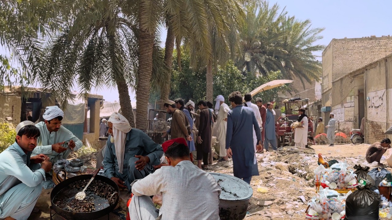 🇵🇰 Сарай Науранг, Пакистан – пешеходная экскурсия в 4K и информационные подписи