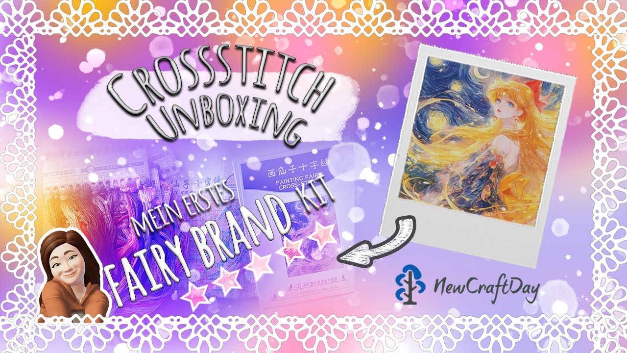 OMG Mein ERSTES FAIRY BRAND KIT 🤩  UNBOXING CROSSSTITCH | KREUZSTICH | NEWCRAFTDAY