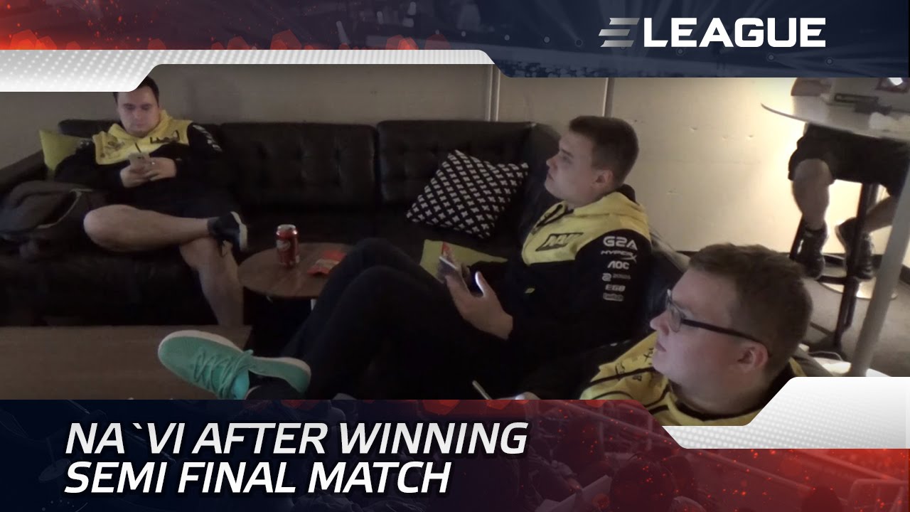 Na`Vi после победы в полуфинальном матче @ E-League (ENG SUBS)