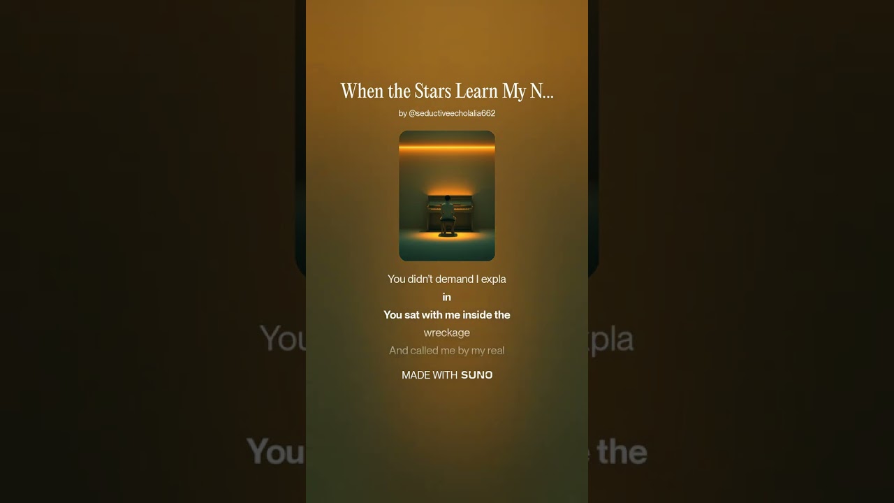When the Stars Learn My Name