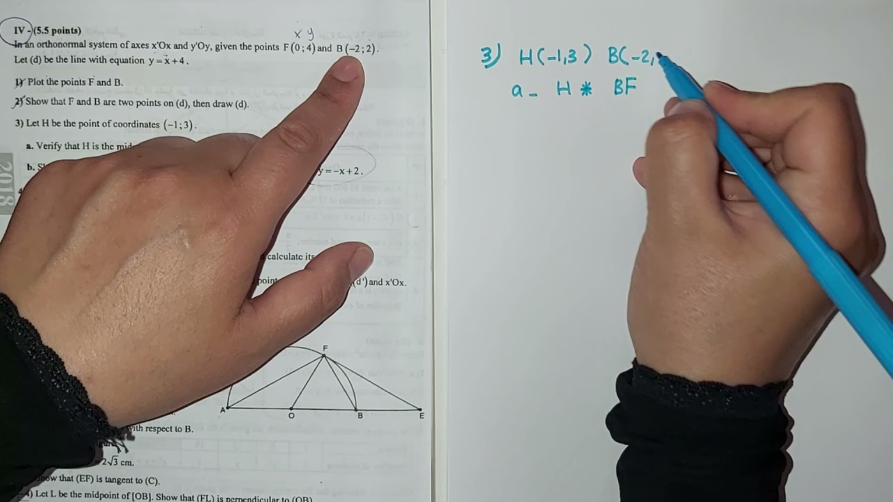 Orthonormal System 2018 2nd session #math #grade9 #lebanon