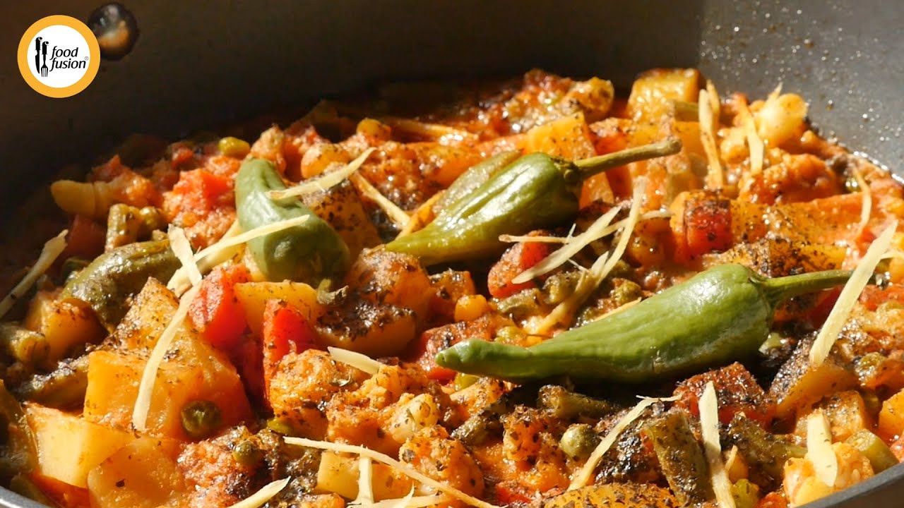 Mix Vegetable Tikka Karahi Recipe By Food Fusion