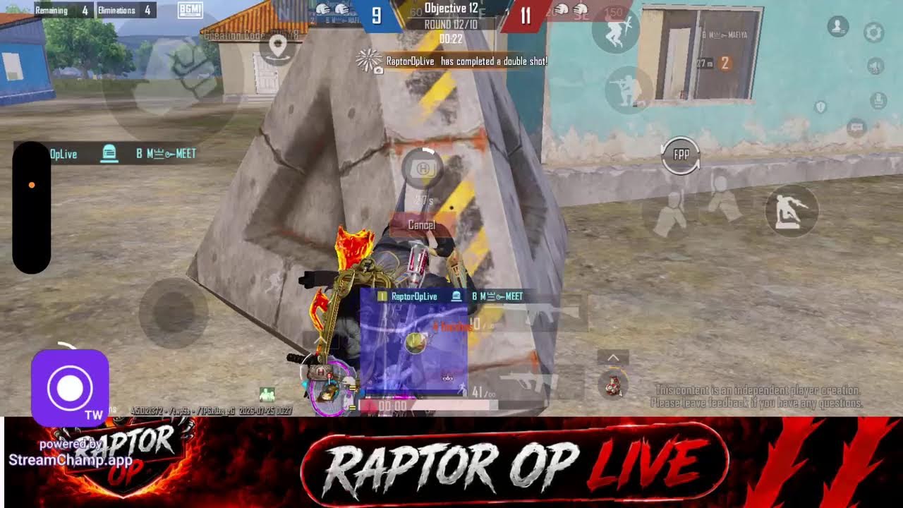 Raptor OP LIVE 🔴 | BGMI 4.4 UPDATE IS HERE 🔥              #bgmi #viral #shorts #trending#gameplay