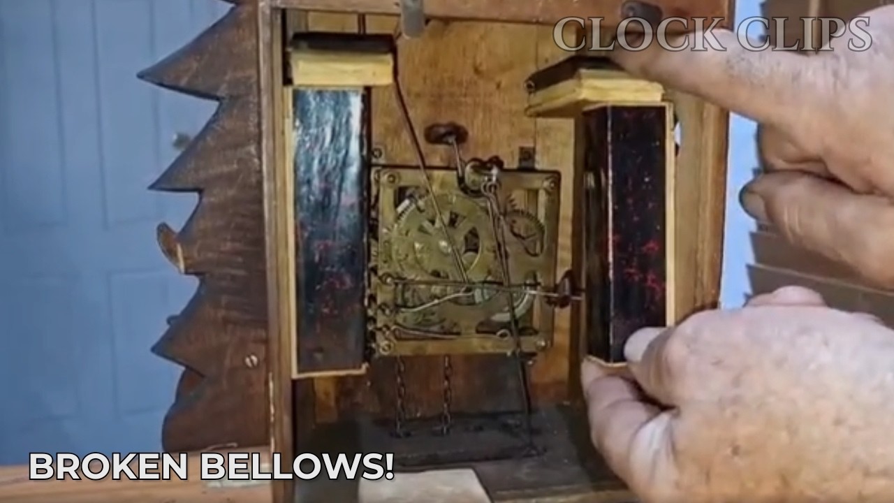 Snow White Cuckoo Clock Restoration | Broken Bellow & Chain Repair – Part 2