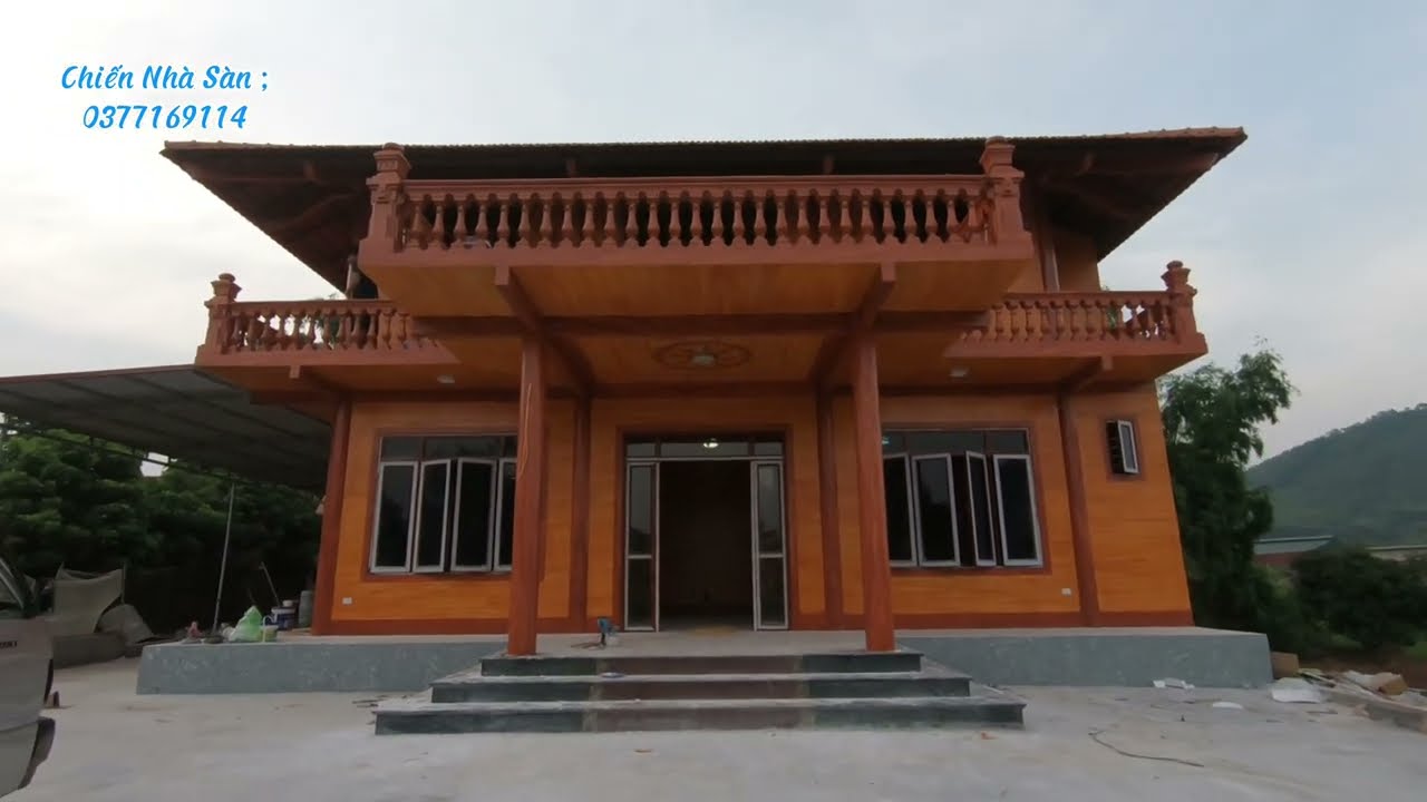 Xây Nhà Trọn Gói : Bàn Giao Siêu Phẩm Nhà Sàn Bê Tông tại Lục Nam - Bắc Giang (T1)