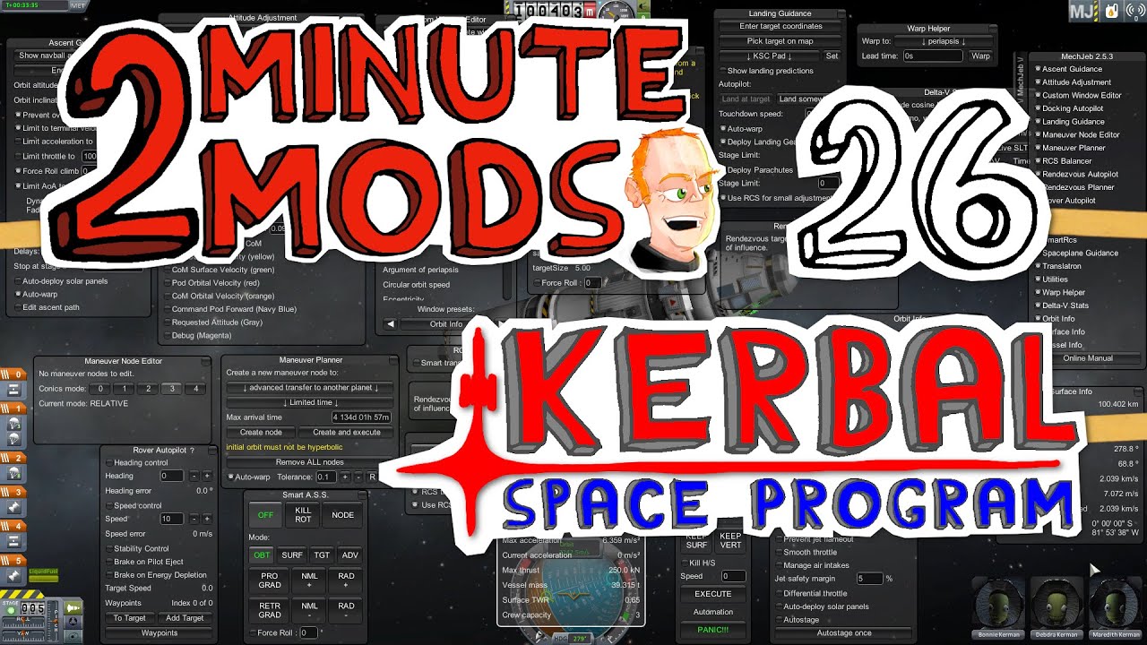MechJeb - Модификации за 2 минуты - Kerbal Space Program 26