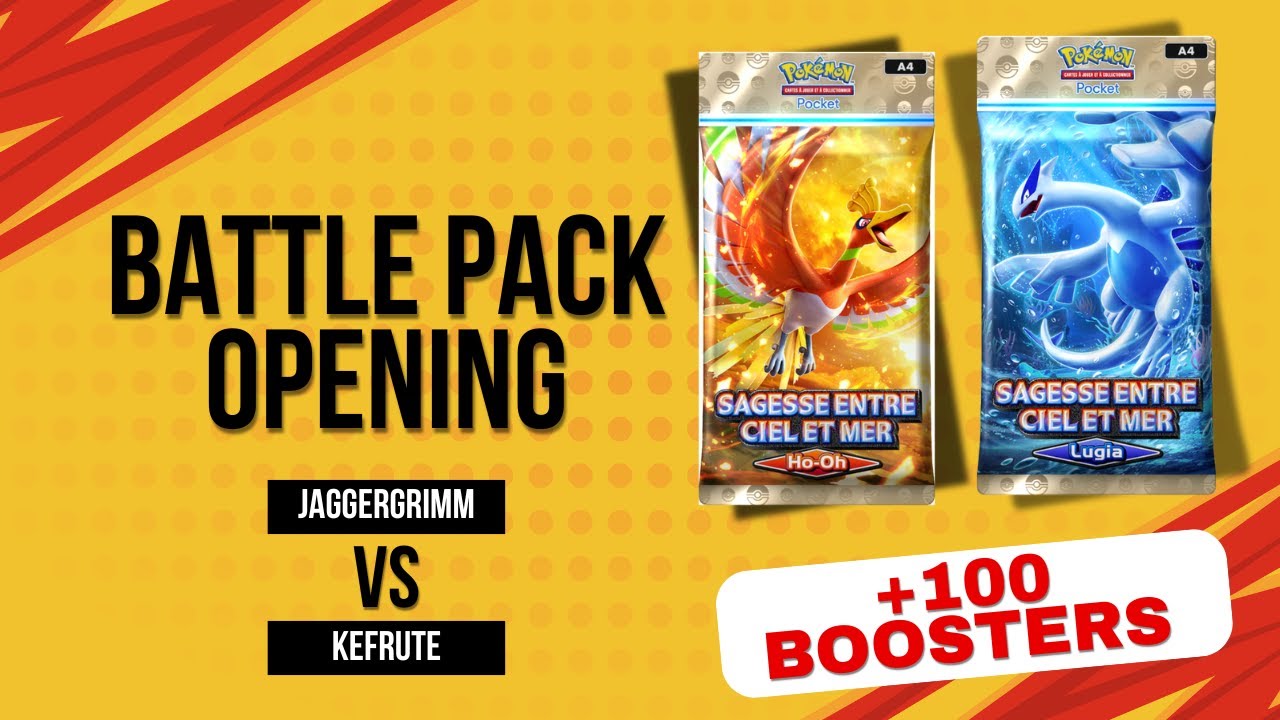BATTLE PACK OPENING POKEMON POCKET - Plus de 100 boosters !