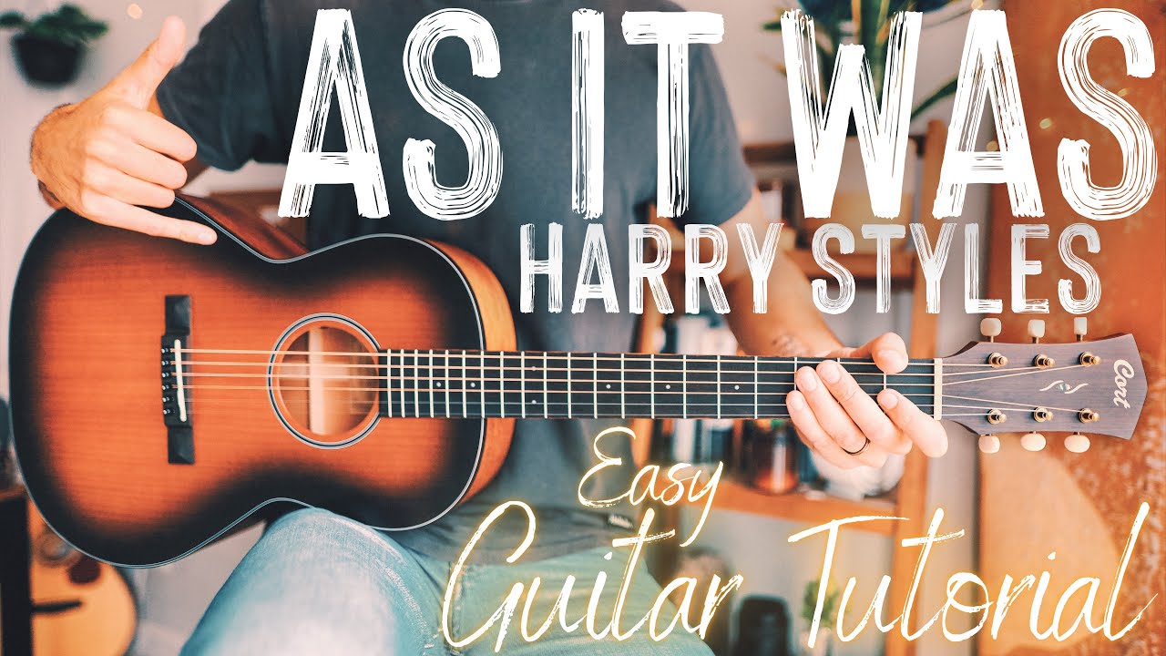 As It Was Guitar Tutorial // As It Was Harry Styles Guitar // Guitar Lesson #934