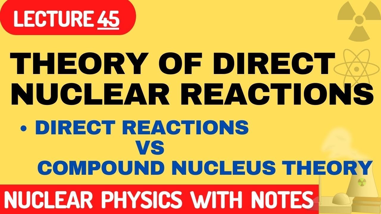Theory of Direct Nuclear Reactions  | Direct reactions vs compound nucleus mechanism
