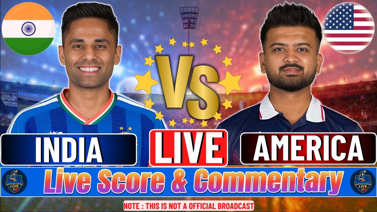 🔴 LIVE: India vs USA | ICC Men&rsquo;s T20 World Cup 2026 | Live Score & Commentary