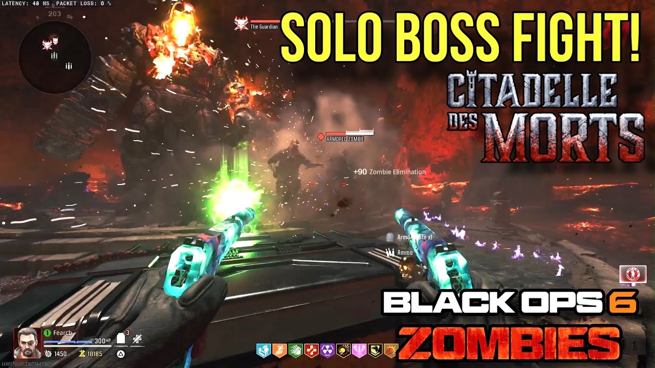 SOLO BOSS FIGHT CITADELLE DES MORTS BLACK OPS 6 ZOMBIES