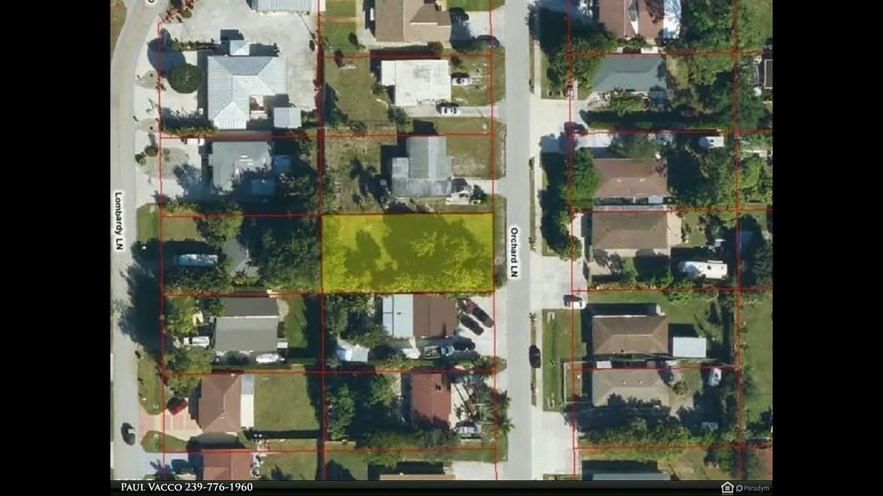 NEW Naples Listing! 4604 Orchard Lane | Vacant Land for Sale in Naples, Florida