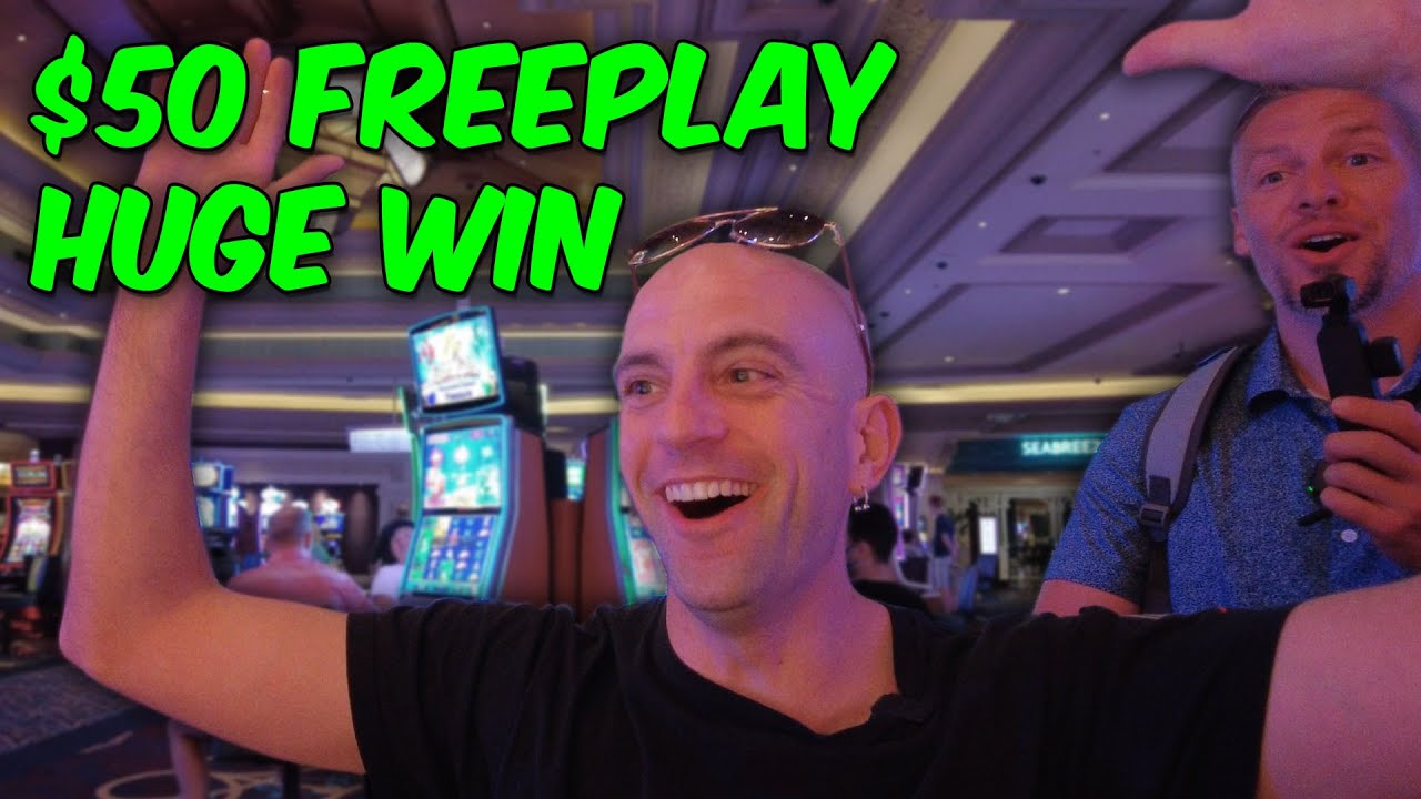 I won a HUGE handpay from $50 in freeplay!