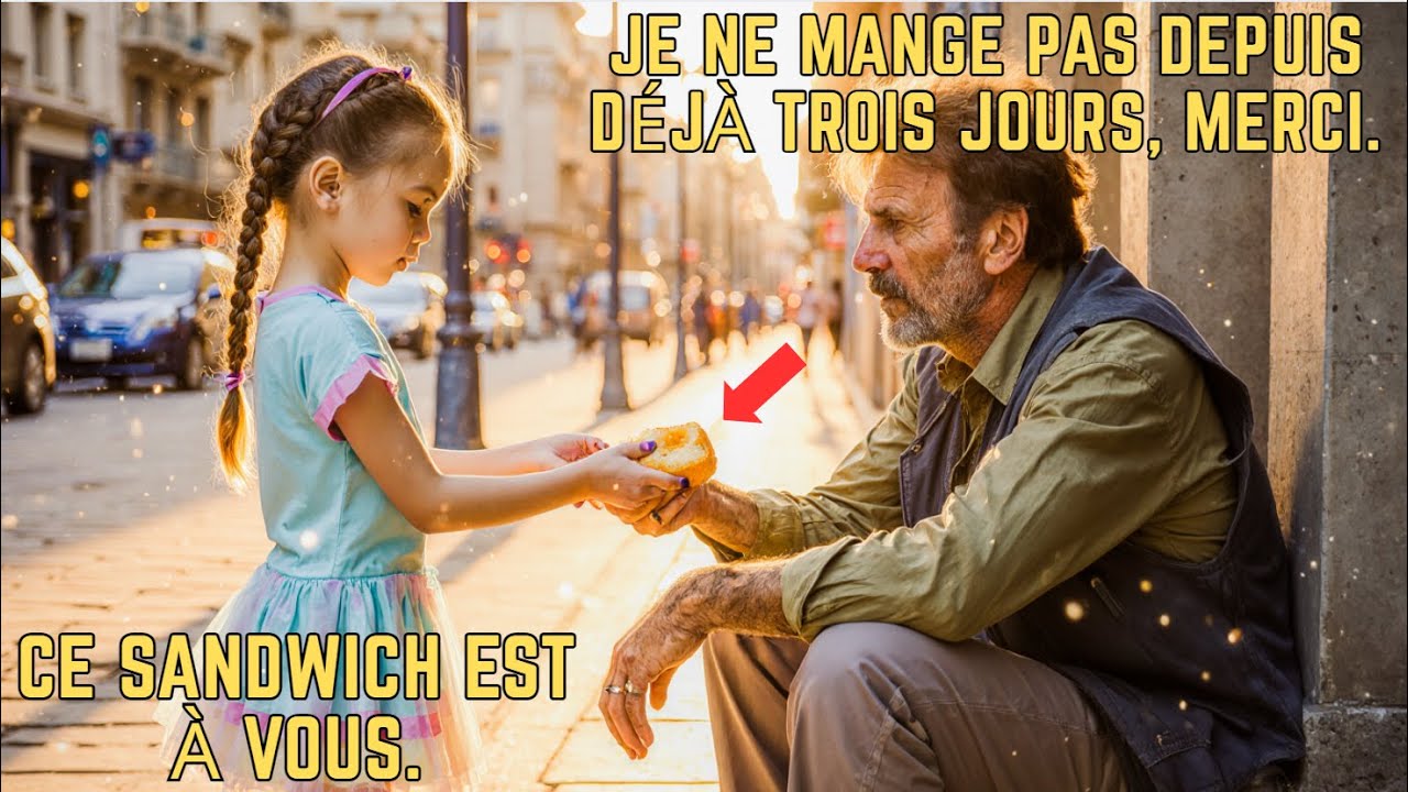 La pauvre fille offre son sandwich à un vagabond… Trois jours après, un millionnaire frappe.