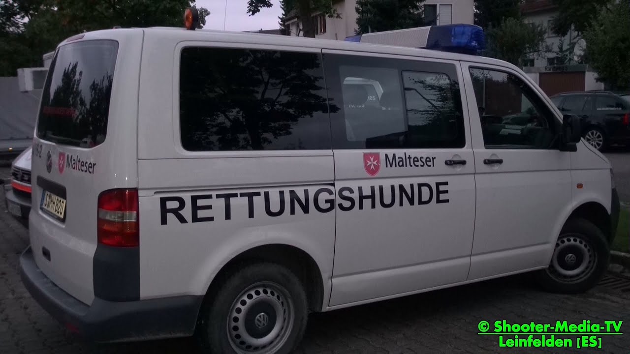 [E] - RETTUNGSHUNDE MIT HUNDEFÜHRER IM SUCHEINSATZ | Suche nach vermisster Person in Leinfelden