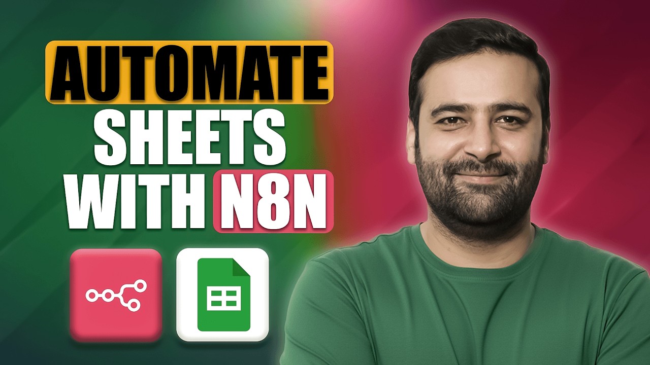 Как подключить N8N к Google Sheets Node [Автоматизация с использованием ИИ] — руководство для нач...