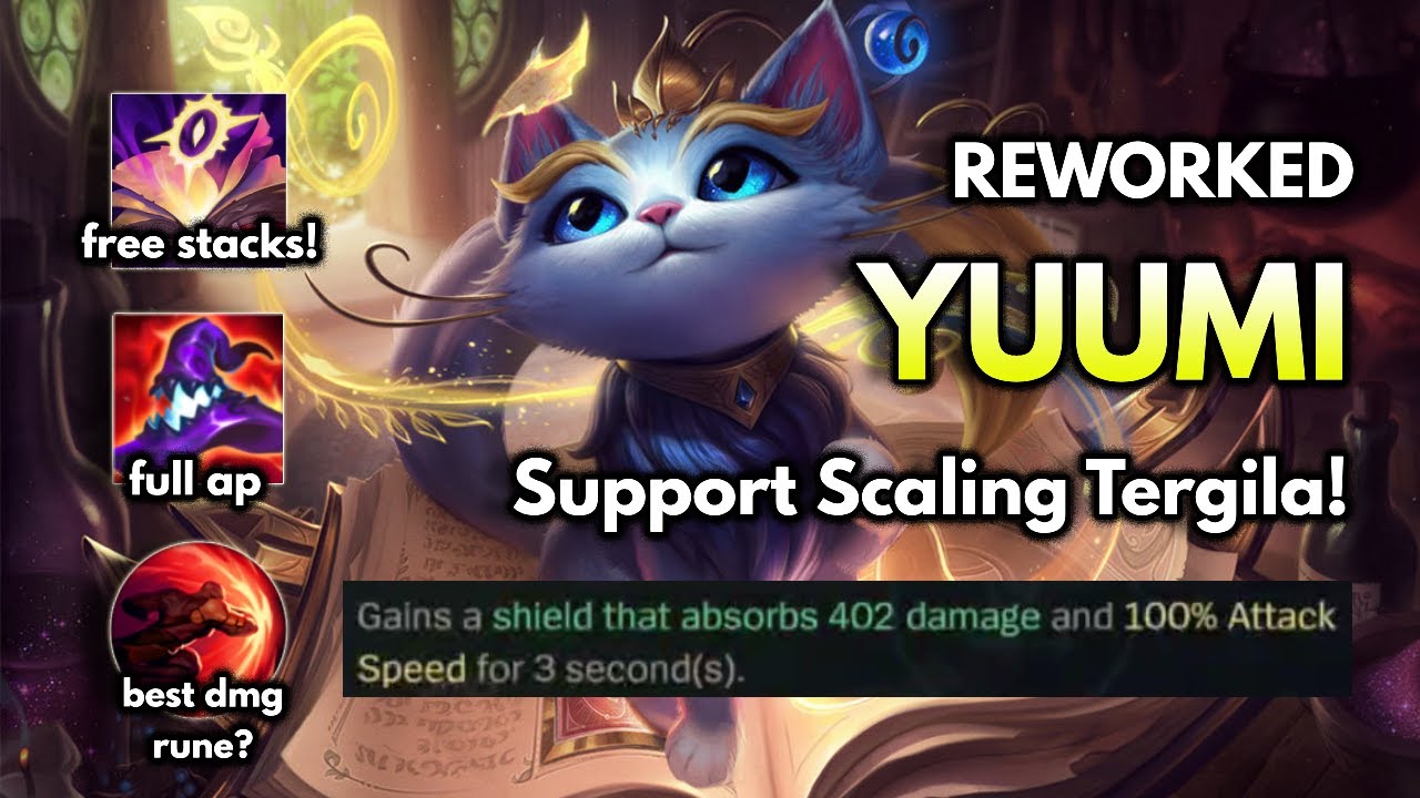 Support Scaling Tergila! Ngasih 100% Atk Speed!? Shield Super Gede! Penjelasan Reworked Yuumi + Bug
