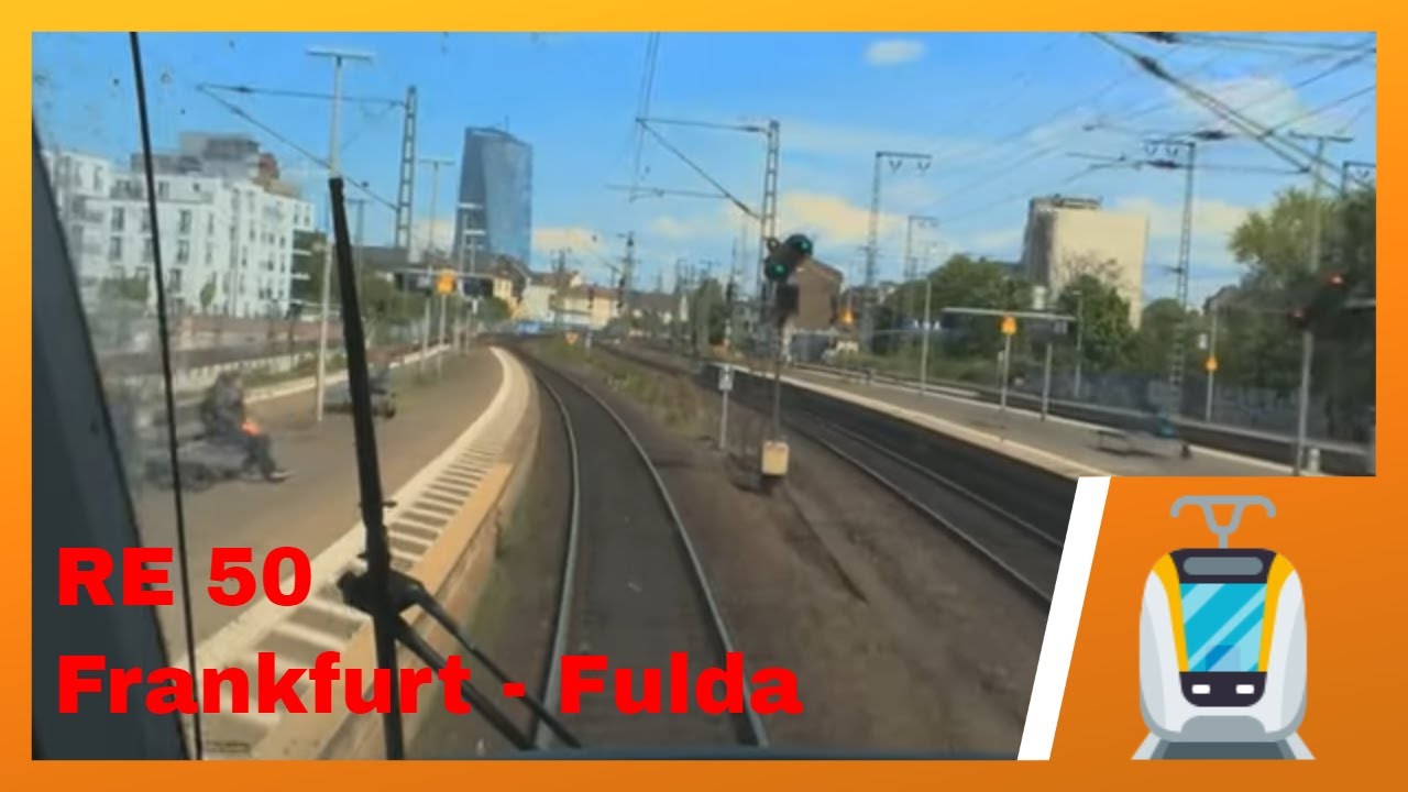 🇩🇪 Führerstandsmitfahrt auf der RE 50 von Frankfurt am Main Hauptbahnhof nach Fulda Hbf in der Rhön