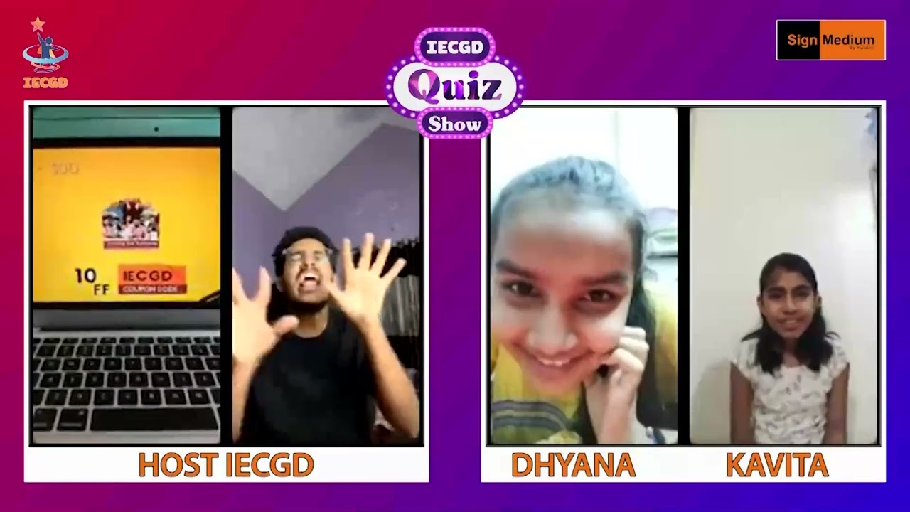 IECGD & Yunikee Collaboration 2023 | Live sessions 3 with Deaf Children - Education & Entertainment.