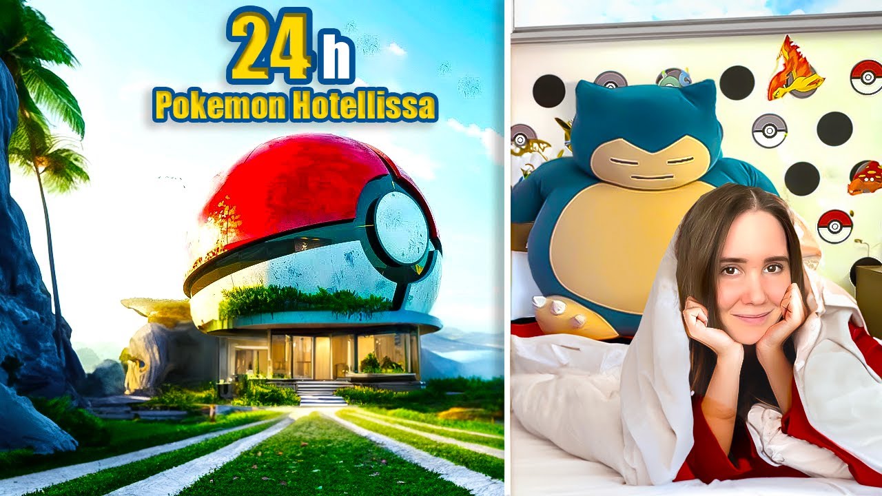 Vietin 24h POKEMON HOTELLISSA! (haaste)