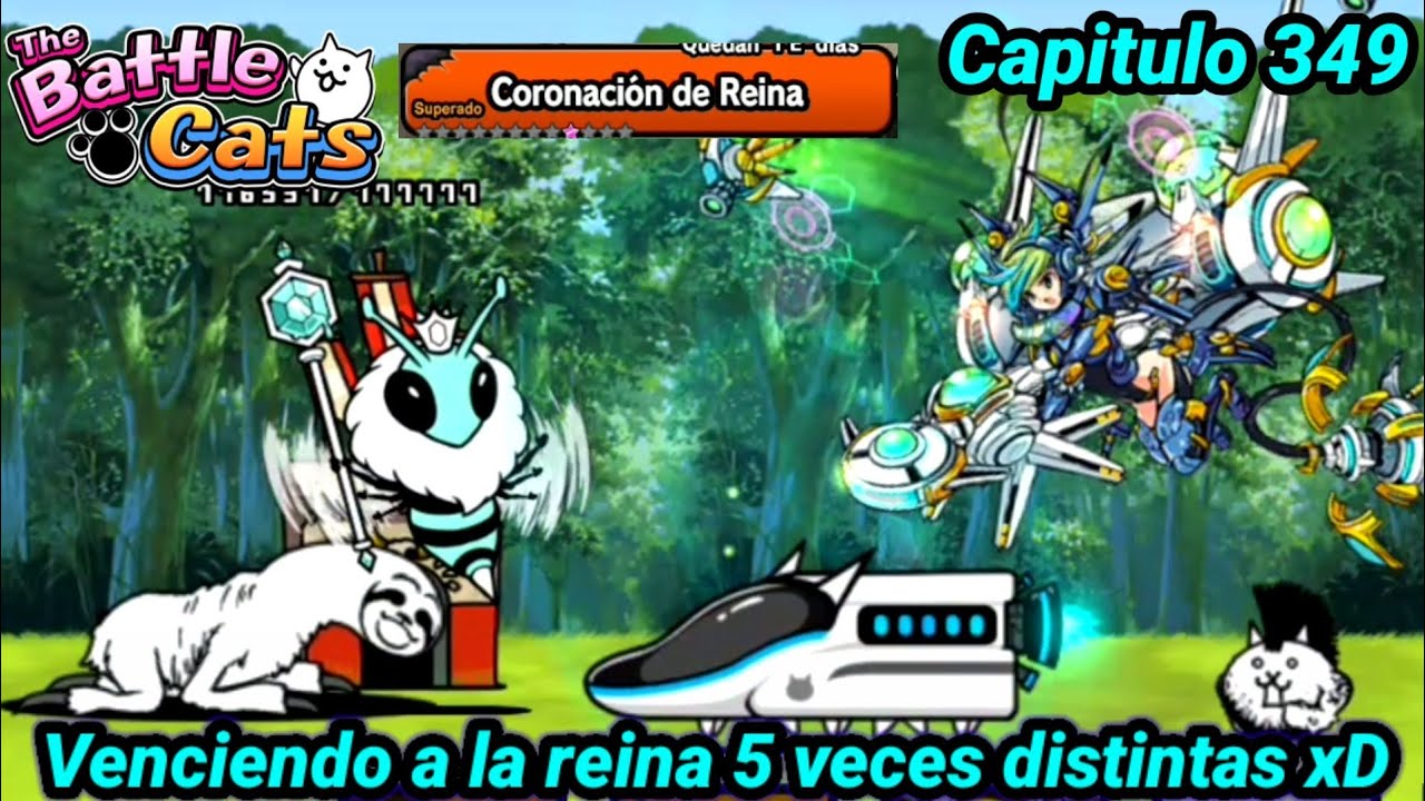 Coronación de reina Fase abismal completa | Coroname estos mazos reina | The battle Cats cap 349 