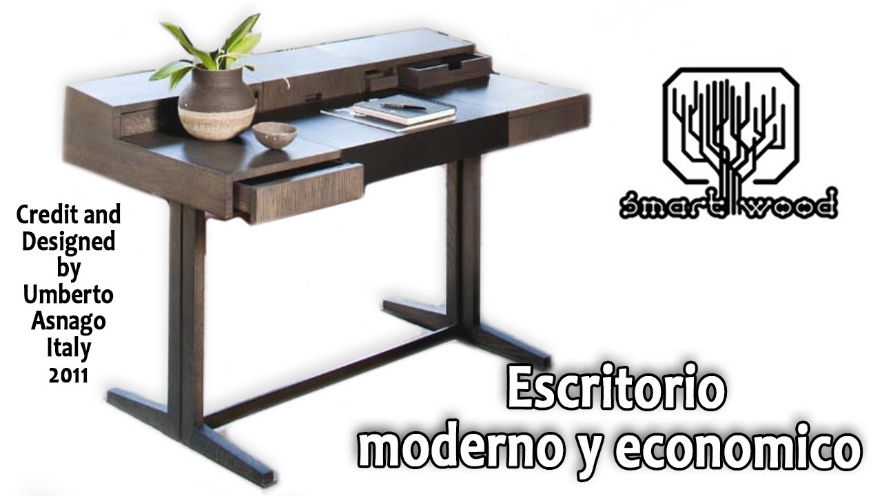 COMO HACER ESCRITORIO ECONOMICO y MODERNO