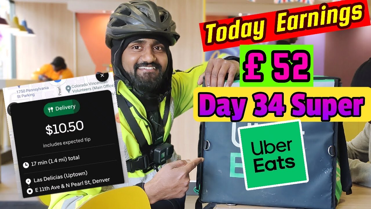 Day 34🤑 Deliveroo 👿& Uber eats 🔥delivery job London | Part Time Earnings tips 2023