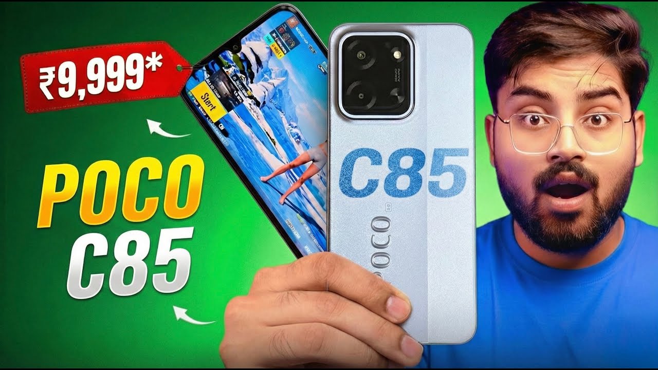 POCO C85 5G Unboxing and Quick Review 🔥 Best Camera & 60 FPS BGMI ✅ Best 5G Phone Under 10000 ?