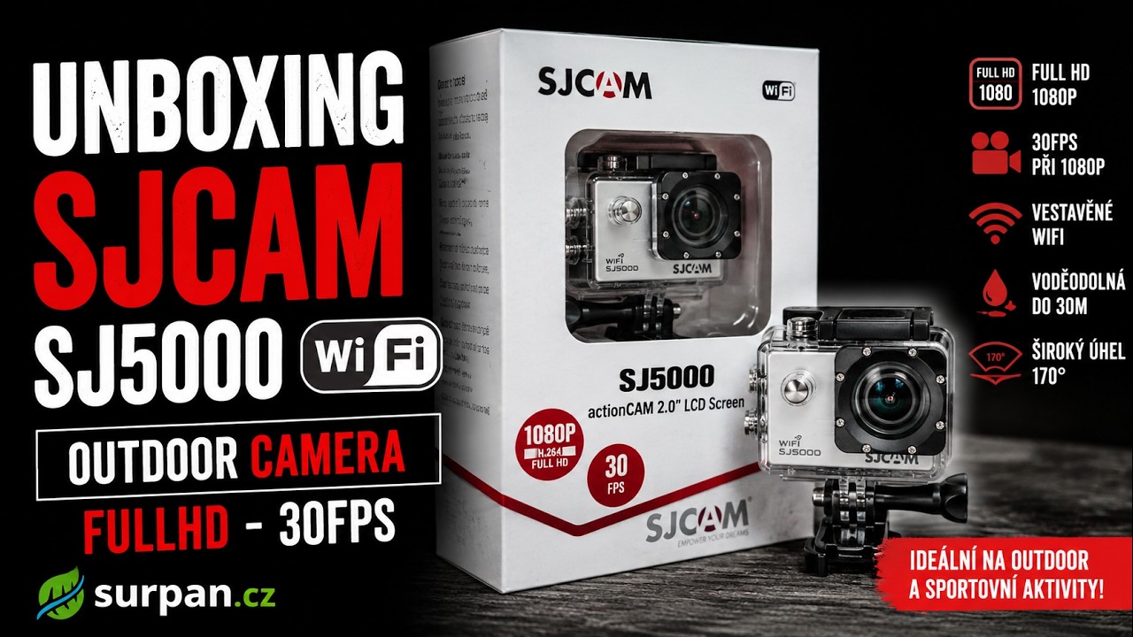Unboxing SJCAM SJ5000 WIFI - outdoor camera with fullHD - 30fps