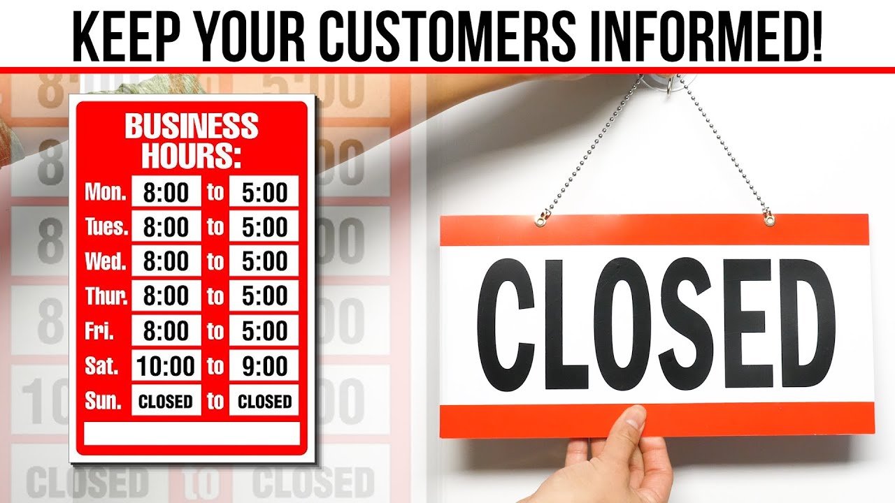 One Effective Way To Attract Local Customers | Business Hours Sign and Open / Closed Sign