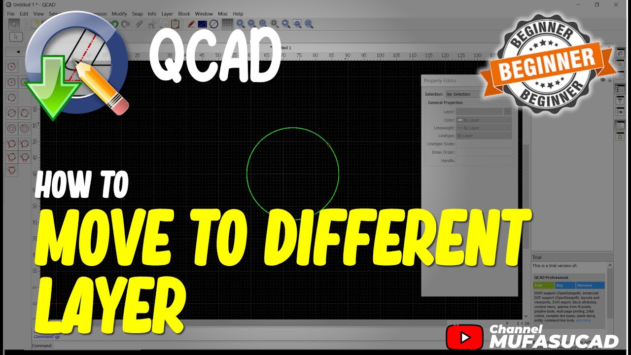 QCAD How To Move To Different Layer