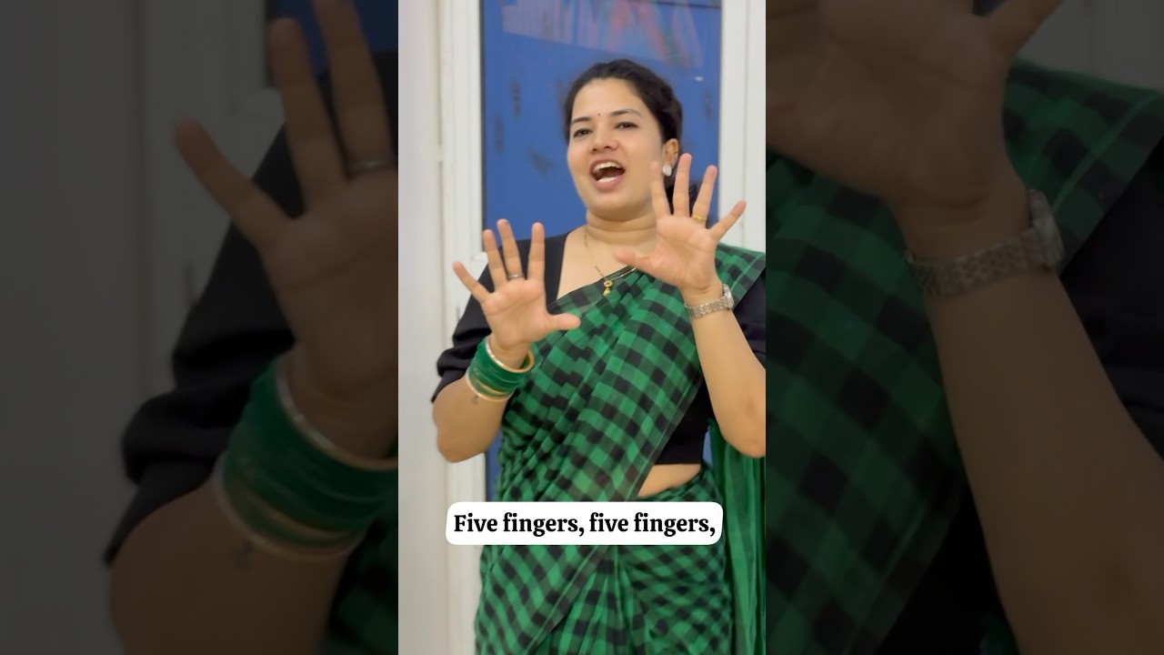 Five Fingers, Five Fingers! #ytshorts #creativelearners #kidssongs #kids #englishrhymes #fingerplay