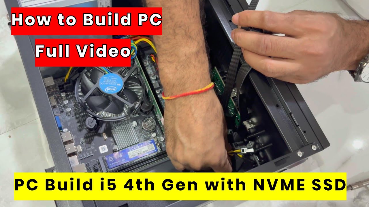 How to Build PC with H81 Motherboard, i5 4th Gen, NVME SSD | Best PC for office Work & CSC Center
