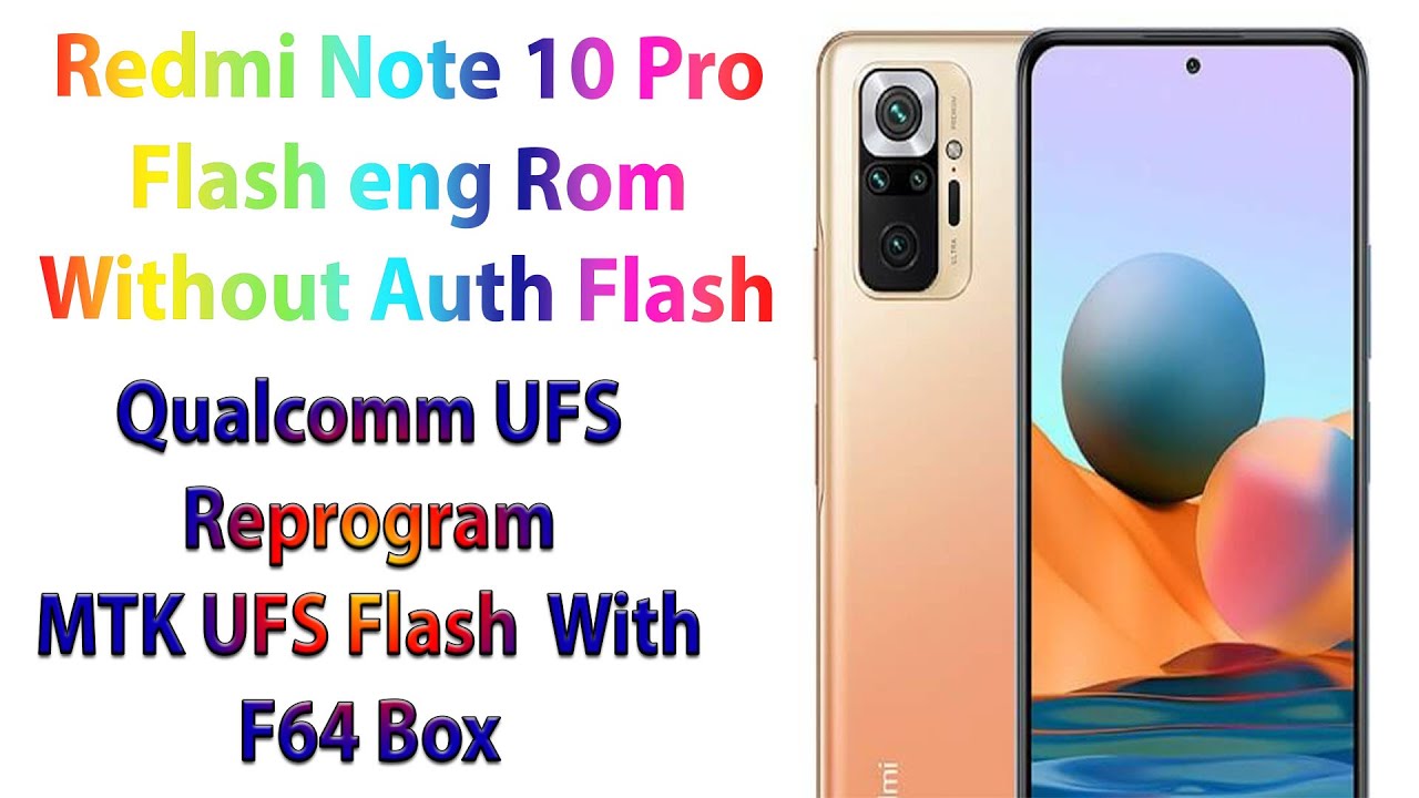 Redmi Note 10 Pro Flash Eng Rom Without Auth Flash With F64 Box - F64 Box Tutorial 2026