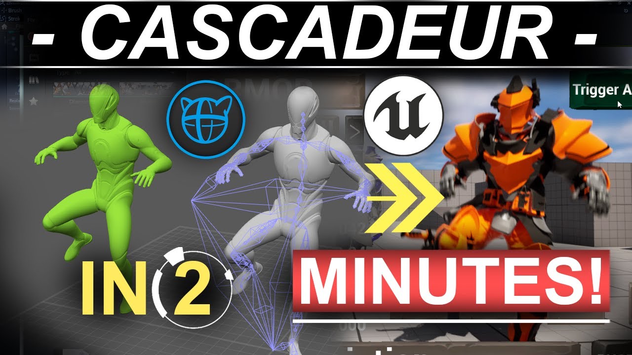 COMPLETE Cascadeur + Unreal5 Workflow (2 MINUTES!!)