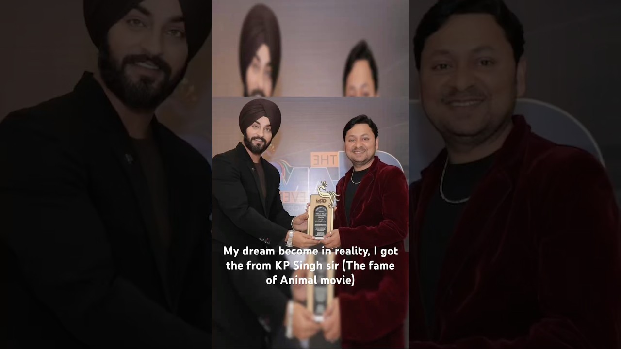 Got the award from KP Singh sir, Fame from Animal movie. Ranbeer Sir’s cousin brother, 