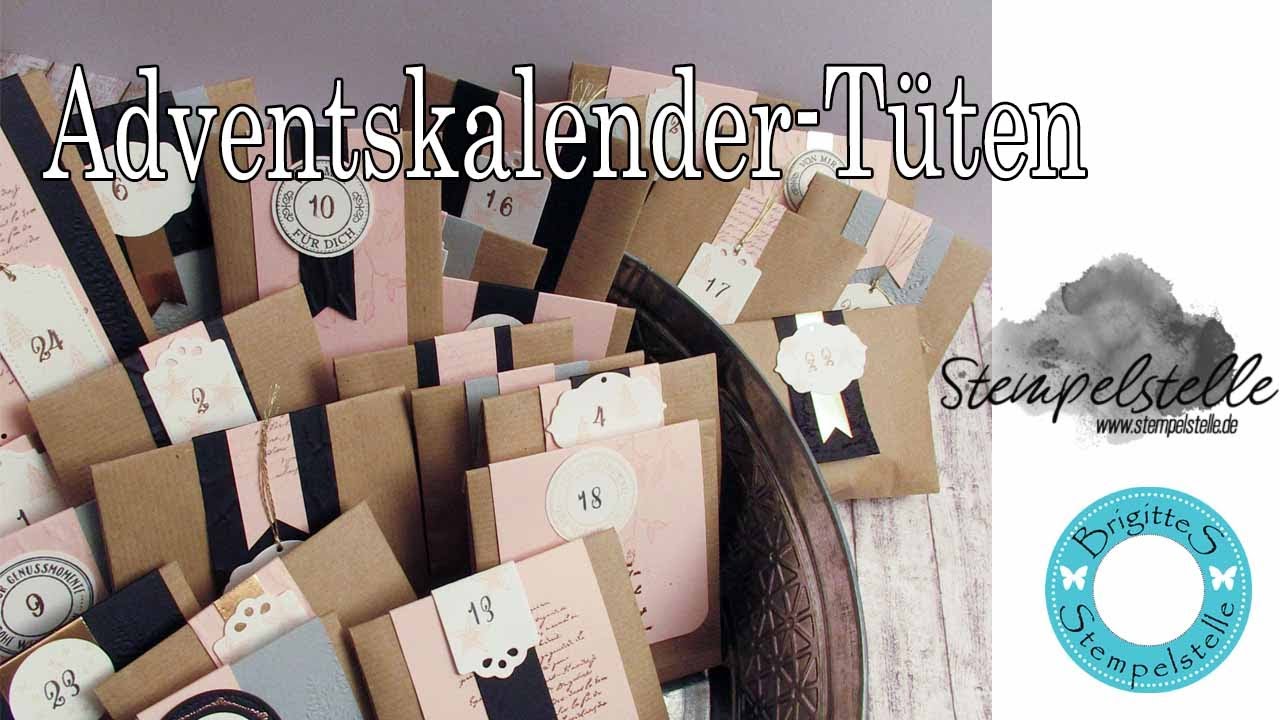 Adventskalender Tüten #stampinup