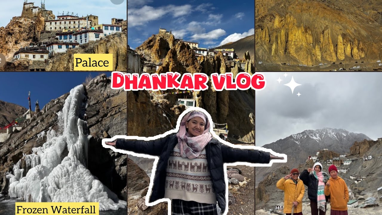 Ice Cafe in Spiti❄️| Exploring Dhankar  Monastery and Village | Ancient Palace Of Spiti king👑 | 