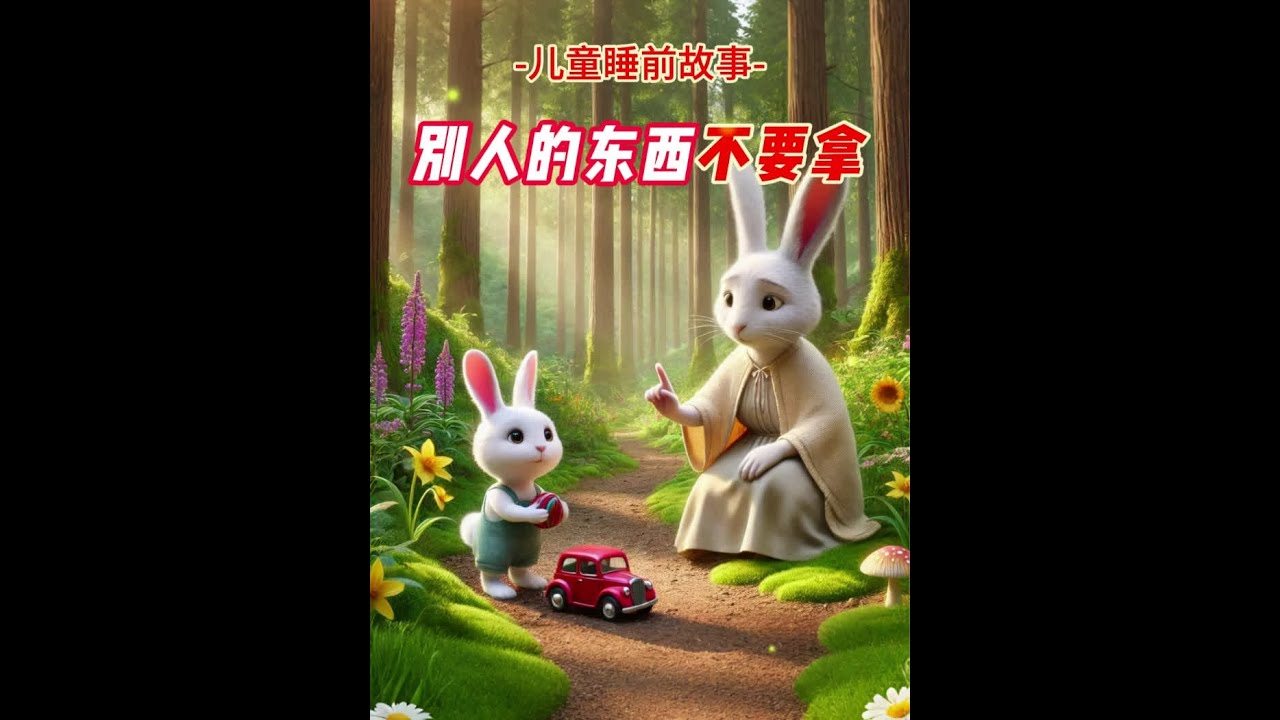 儿童睡前故事『别人的东西不要拿』 这个故事告诉我们：在生活中，我们一定要尊重他人的物品，不是自己的东西不能拿。只有这样，我们才能赢得他人的信任，成为真正的好朋友。#启蒙早教 #儿童睡前故事 #儿童动