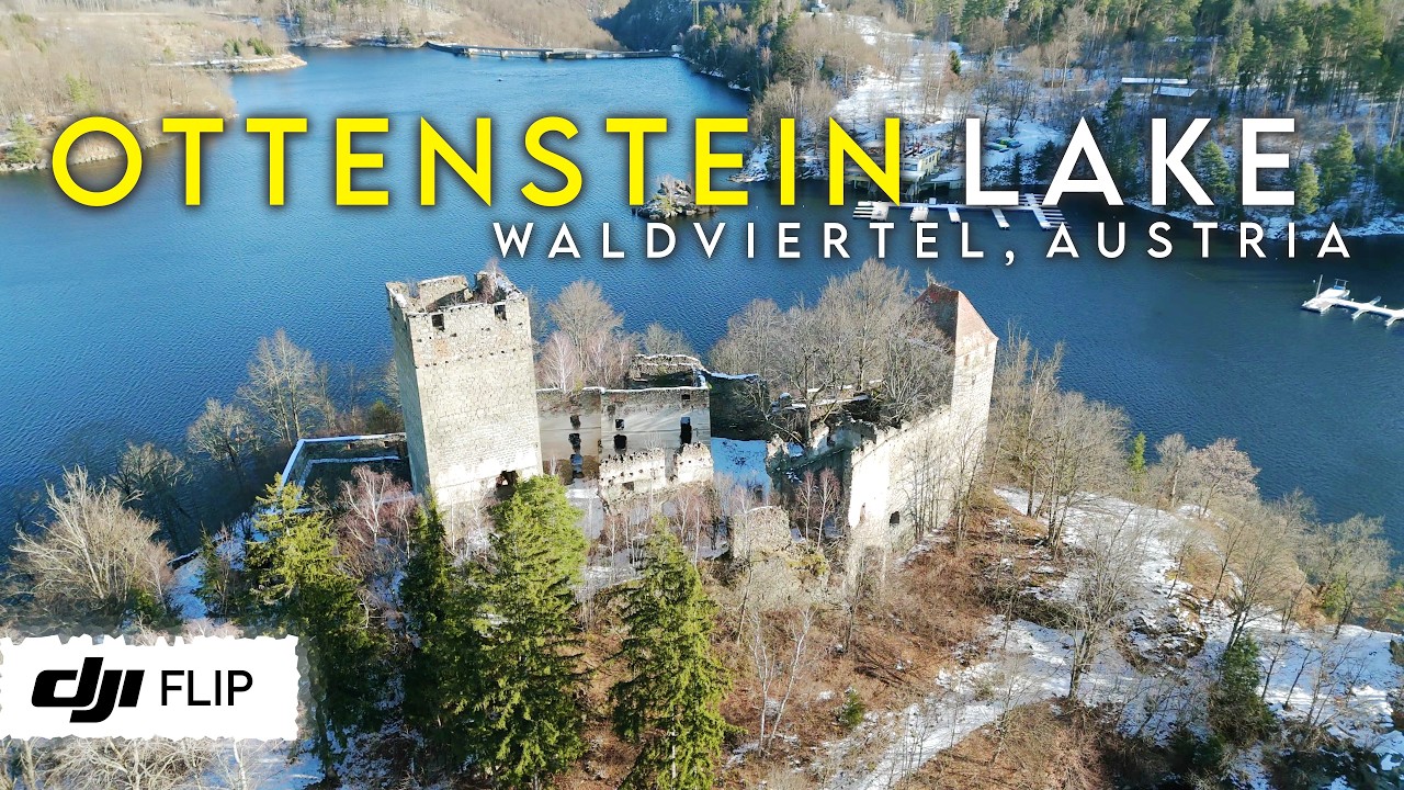 Austria: Ottensteiner Stausee & Lichtenfels Castle (4K, Drone/DJI Flip)