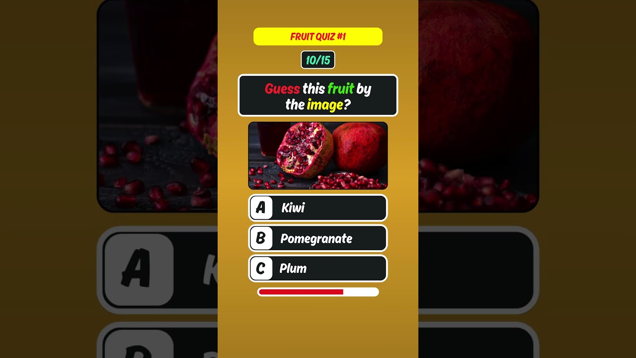 Fruits Quiz | Guess the Fruit? | Trivia #quiz #trivia