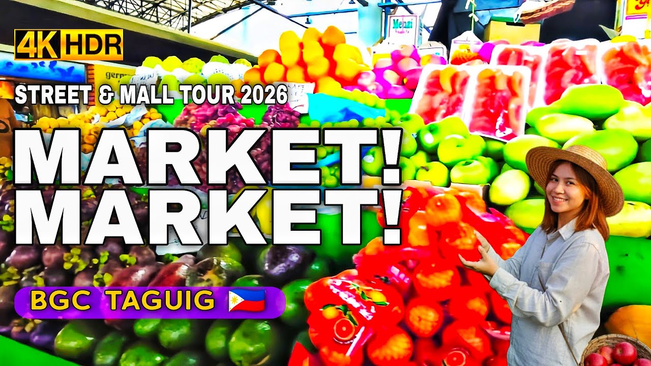 Market! Market! BGC 2026  | Street Market & Mall Tour In Bonifacio Global City | 4K HDR Philippines