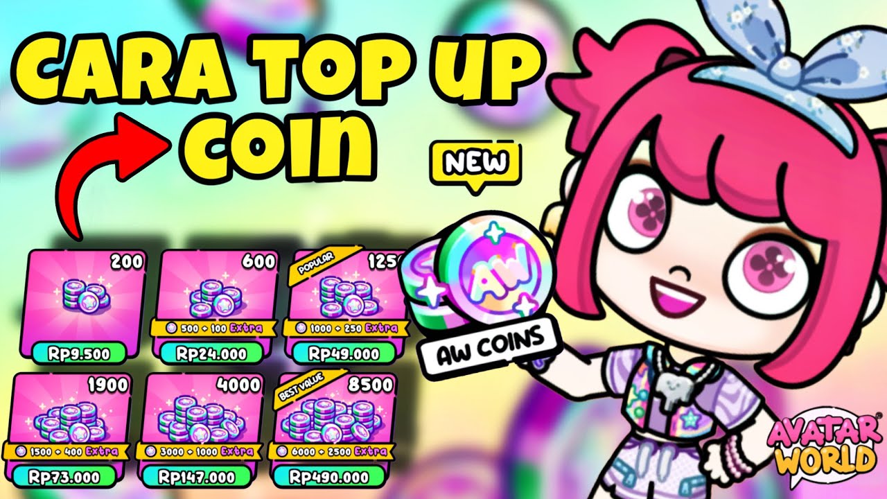 TUTORIAL CARA TOP UP KOIN DI AVATAR WORLD PAZU