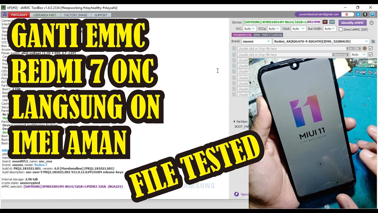 Ganti Emmc Redmi 7 Onc Terbaru Miui 11