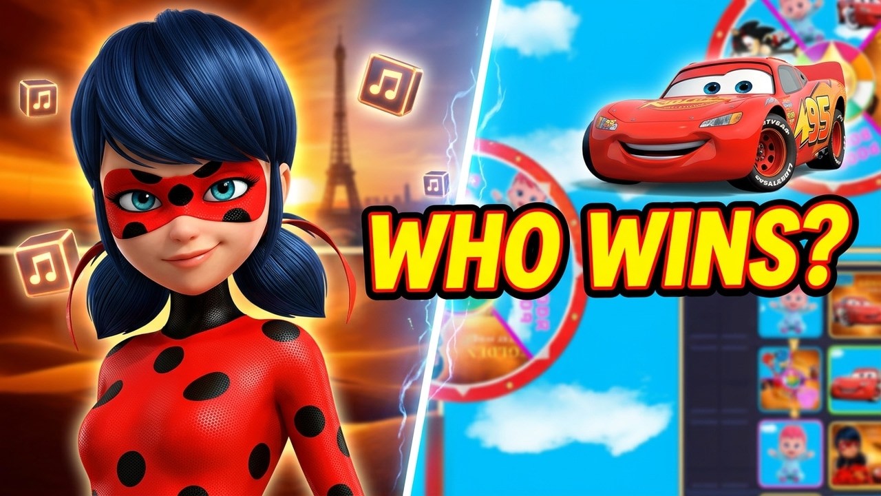 Soda Pop x Miraculous Tales of Ladybug & Cat Noir x Lightning Mcqueen | Golden