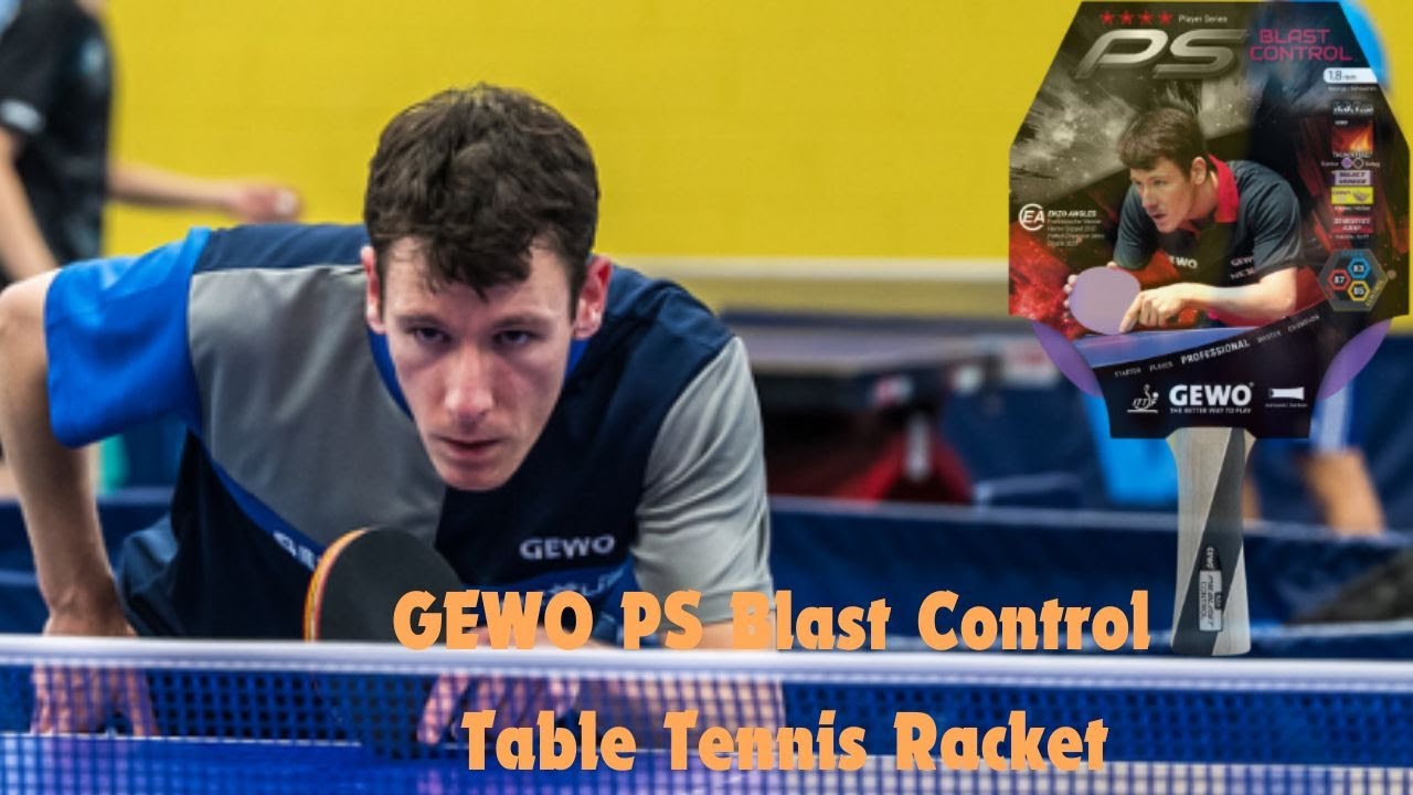 GEWO PS Blast Control Table Tennis Ready Made Racket Review with Enzo Angles